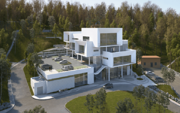 단계동 이화근린공원에 신축하는 무실노인종합복지관 조감도.