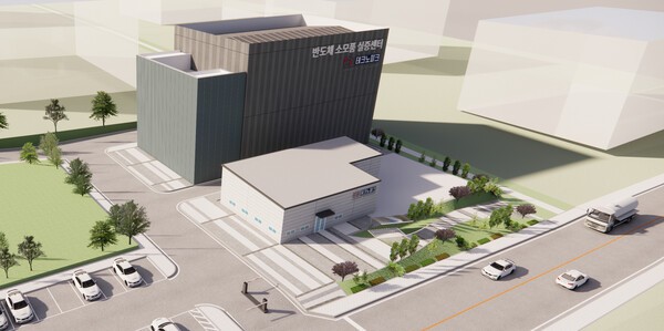 부론산단에 착공된 반도체 소모품 실증센터 조감도.